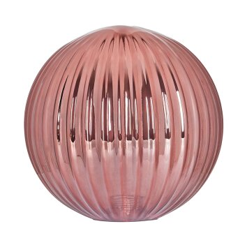 Glazen lampenkap  Chehalis Reserve glas, reserveonderdeel 15 cm Koperkleurig