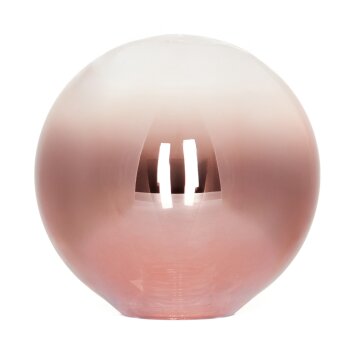 Glazen lampenkap  Bernado Reserve glas, reserveonderdeel Duidelijk, Koperkleurig