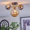Chehalis Plafondlamp, Kogellampje Goud, Zwart, 3-lichts