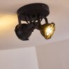 Jonsered Plafondlamp Zwart, 2-lichts