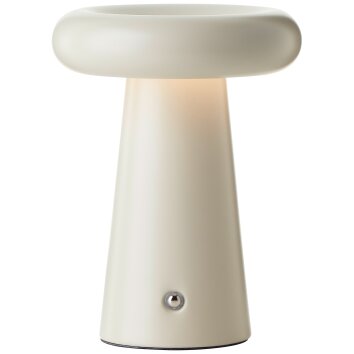 Briljante lampen Muffin Tafellamp LED Beige, 1-licht