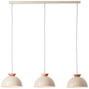 Briljante lampen Nalam Hanglamp Beige, 3-lichts