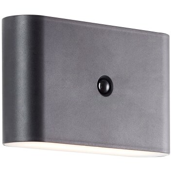 Briljante lampen Xino Wandlamp voor buiten LED Zwart, 1-licht