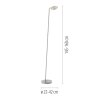 Paul Neuhaus Verlichting BENTE Staande lamp LED Zilver, 1-licht
