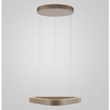 Paul Neuhaus Q-Serie Q-STRETTO Hanglamp LED Brons, 2-lichts, Afstandsbediening