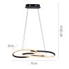Paul Neuhaus Verlichting TWIST Hanglamp LED Zwart, 1-licht