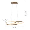 Paul Neuhaus Verlichting TWIST Hanglamp LED Zandkleurig, 1-licht