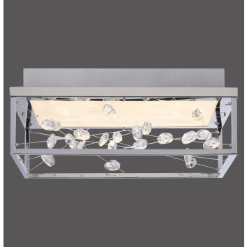 Paul Neuhaus Verlichting SKINA Plafondlamp LED Zilver, 1-licht, Afstandsbediening