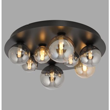 Paul Neuhaus Verlichting POPSICLE Plafondlamp LED Zwart, 8-lichts