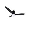 Reality mit Plafondventilator met verlichting LED Zwart, 1-licht, Afstandsbediening