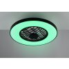 Reality mit Plafondventilator met verlichting LED Zwart, 2-lichts, Afstandsbediening, Kleurwisselaar