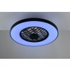 Reality mit Plafondventilator met verlichting LED Zwart, 2-lichts, Afstandsbediening, Kleurwisselaar