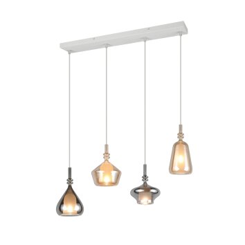 Trio verlichting Aldea Hanglamp Wit, 4-lichts