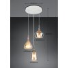 Trio verlichting Aldea Hanglamp Wit, 3-lichts