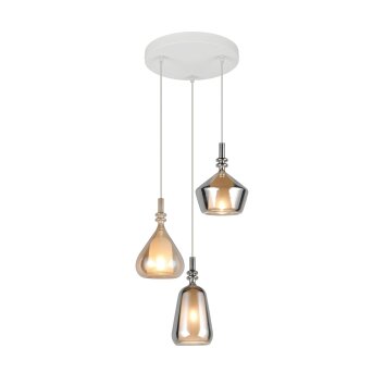 Trio verlichting Aldea Hanglamp Wit, 3-lichts
