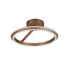 Trio verlichting Amador Plafondlamp LED Bruin, 1-licht
