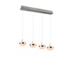 Trio verlichting Dios Hanglamp LED Nikkel mat, 4-lichts