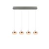 Trio verlichting Dios Hanglamp LED Nikkel mat, 4-lichts