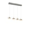 Trio verlichting Dios Hanglamp LED Nikkel mat, 4-lichts