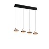 Trio verlichting Dios Hanglamp LED Zwart, 4-lichts