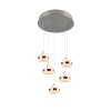 Trio verlichting Dios Hanglamp LED Nikkel mat, 5-lichts