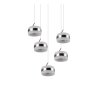 Trio verlichting Dios Hanglamp LED Nikkel mat, 5-lichts