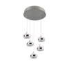 Trio verlichting Dios Hanglamp LED Nikkel mat, 5-lichts