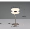 Trio verlichting Dios Tafellamp LED Nikkel mat, 1-licht