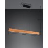 Trio verlichting EDGEWOOD Hanglamp LED Hout licht, 1-licht