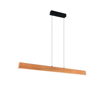 Trio verlichting EDGEWOOD Hanglamp LED Hout licht, 1-licht