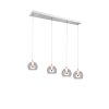 Trio verlichting Flynt Hanglamp LED Chroom, 4-lichts