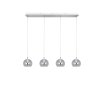 Trio verlichting Flynt Hanglamp LED Chroom, 4-lichts