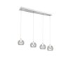 Trio verlichting Flynt Hanglamp LED Chroom, 4-lichts