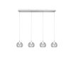 Trio verlichting Flynt Hanglamp LED Chroom, 4-lichts