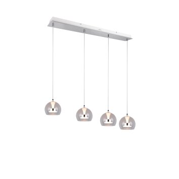 Trio verlichting Flynt Hanglamp LED Chroom, 4-lichts
