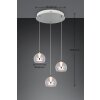 Trio verlichting Flynt Hanglamp LED Chroom, 3-lichts
