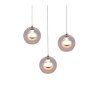 Trio verlichting Flynt Hanglamp LED Chroom, 3-lichts