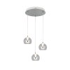 Trio verlichting Flynt Hanglamp LED Chroom, 3-lichts