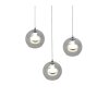 Trio verlichting Flynt Hanglamp LED Chroom, 3-lichts