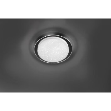 Leuchten-Direkt SKYLER Plafondlamp LED Chroom, 1-licht