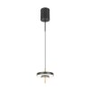 Trio verlichting KEATON Hanglamp LED Zwart-Goud, 1-licht
