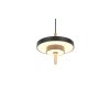 Trio verlichting KEATON Hanglamp LED Zwart-Goud, 1-licht