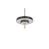 Trio verlichting KEATON Hanglamp LED Zwart-Goud, 1-licht
