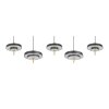 Trio verlichting KEATON Hanglamp LED Zwart-Goud, 1-licht