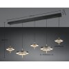 Trio verlichting KEATON Hanglamp LED Zwart-Goud, 1-licht