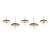 Trio verlichting KEATON Hanglamp LED Zwart-Goud, 1-licht