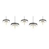 Trio verlichting KEATON Hanglamp LED Zwart-Goud, 1-licht