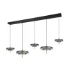 Trio verlichting KEATON Hanglamp LED Zwart-Goud, 1-licht