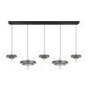 Trio verlichting KEATON Hanglamp LED Zwart-Goud, 1-licht