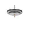 Trio verlichting KEATON Hanglamp LED Zwart-Goud, 1-licht